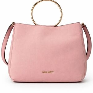 Nine West Blush Shoulder Bag with Gold Handles